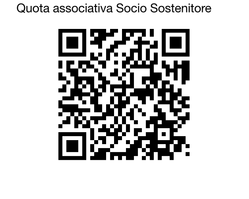 sostenitore quota associat qrcode