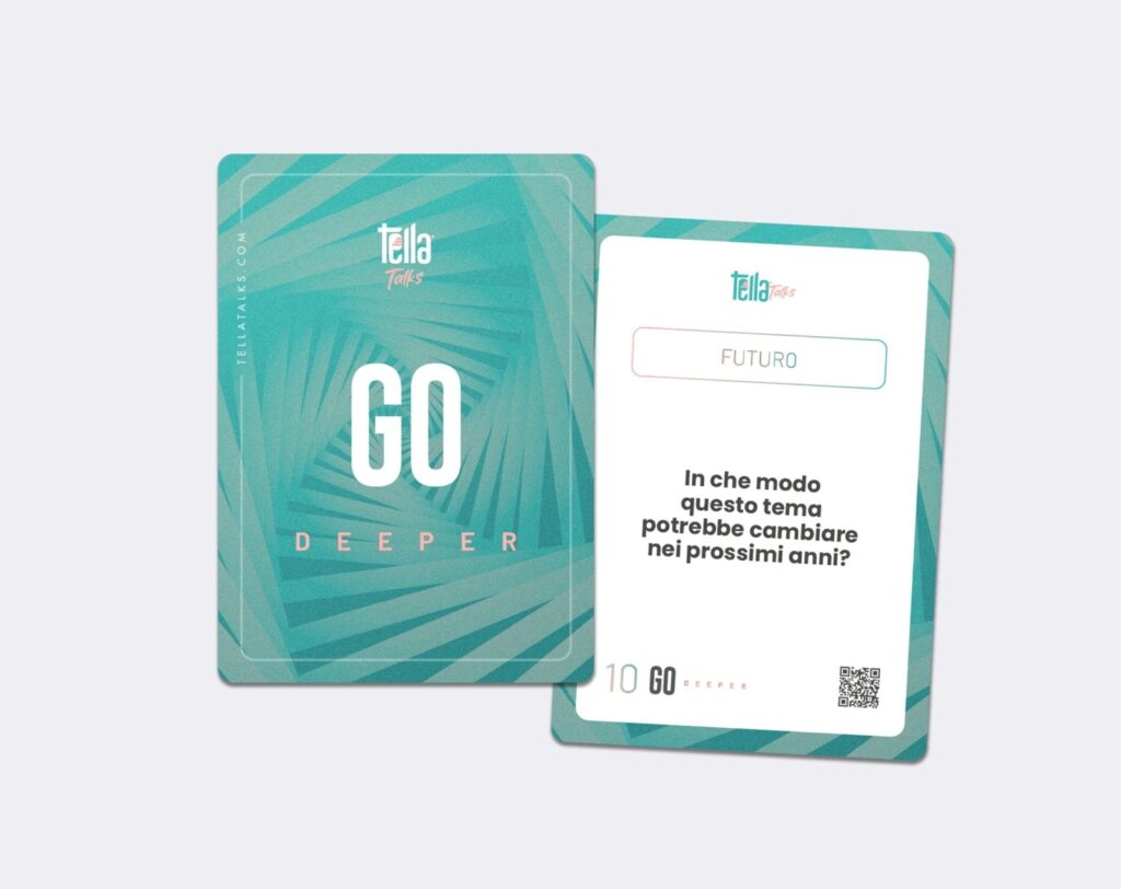 Tella Cards: un nuovo strumento di active learning per stimolare dialogo, pensiero critico e partecipazione in classe tella talks cards go deeper